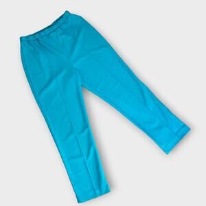 Vintage Pants Graff Californiawear Womens 10 Elastic Waist Blue High Ris…